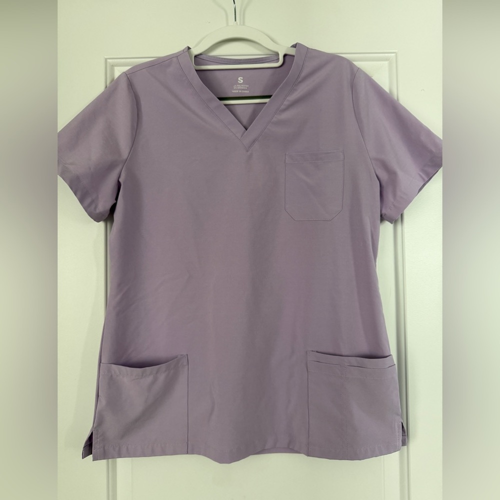 Cozyfit- Lilac V-Neck Medical Scrub Set Small